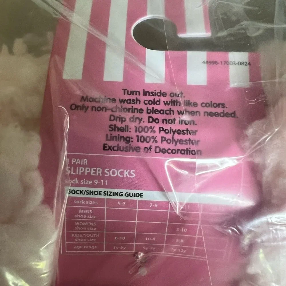 Sanrio Hello Kitty Sherpa Slipper Socks Pink